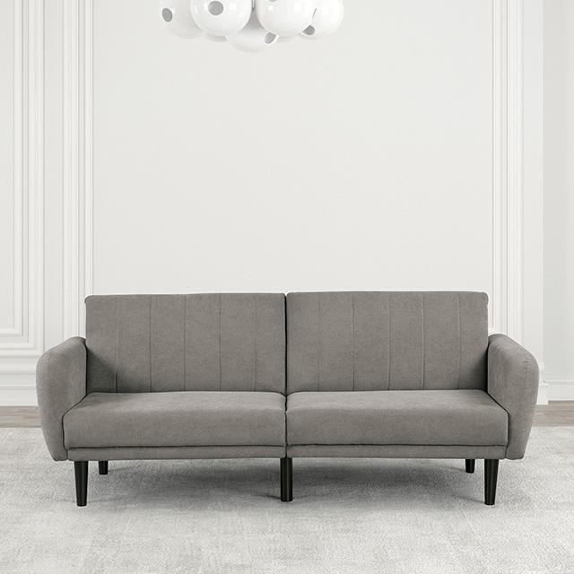 Aristide Futon Sofa Grey & Brown - Time 2 Sleep (West Covina, CA)