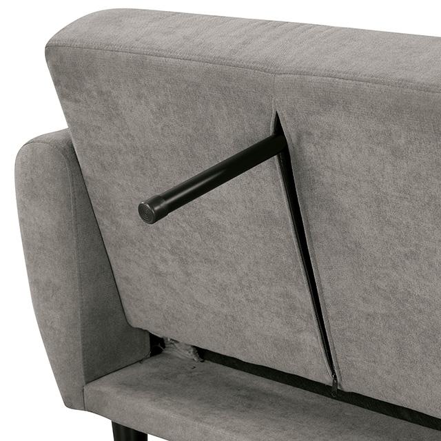 Aristide Futon Sofa Grey & Brown - Time 2 Sleep (West Covina, CA)