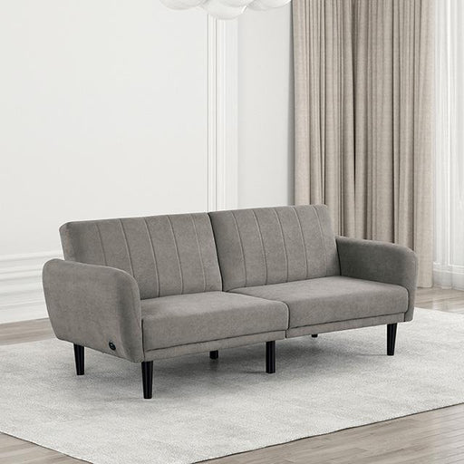 Aristide Futon Sofa Grey & Brown - Time 2 Sleep (West Covina, CA)