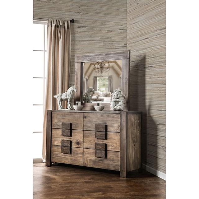 AVEIRO Rustic Natural Tone Mirror - Time 2 Sleep (West Covina, CA)