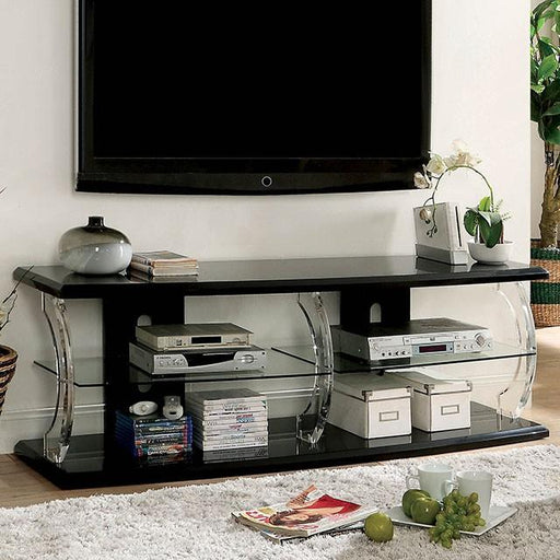 Ernst Black/Clear 60" TV Stand - Time 2 Sleep (West Covina, CA)