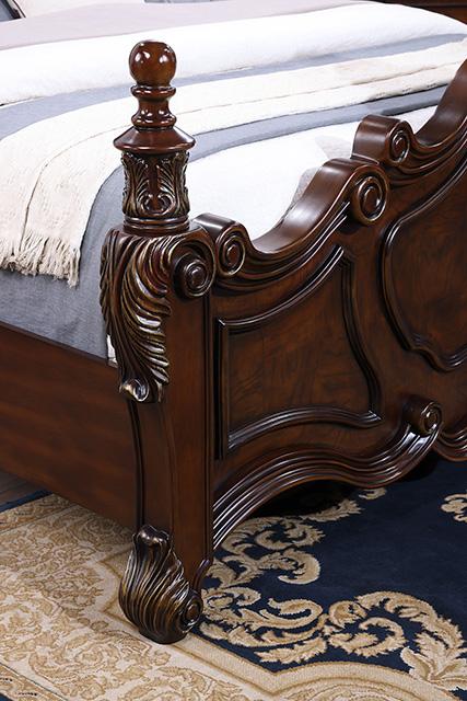 Francione E.King & Queen Bed White & Chrome - Time 2 Sleep (West Covina, CA)