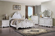 Francione E.King & Queen Bed White & Chrome - Time 2 Sleep (West Covina, CA)