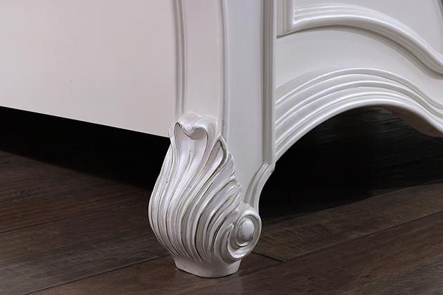 Francione E.King & Queen Bed White & Chrome - Time 2 Sleep (West Covina, CA)