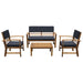 Hana 4 Pc. Patio Set Blue - Time 2 Sleep (West Covina, CA)