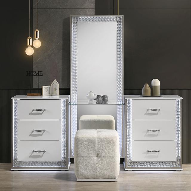 Hazeline Vanity Set with Stool - Time 2 Sleep (West Covina, CA)