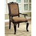 BELLAGIO Brown Cherry/Pattern Fabric Arm Chair (2/CTN) - Time 2 Sleep (West Covina, CA)