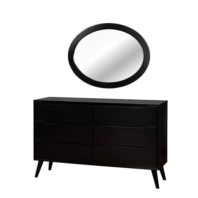 LENNART II Black Oval Mirror - Time 2 Sleep (West Covina, CA)