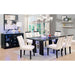 Luminar Black Glass-Insert Dining Table - Time 2 Sleep (West Covina, CA)
