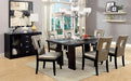 Luminar Black Glass-Insert Dining Table - Time 2 Sleep (West Covina, CA)