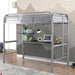 Opal Iii Black & Silver Twin Loft Bed - Time 2 Sleep (West Covina, CA)