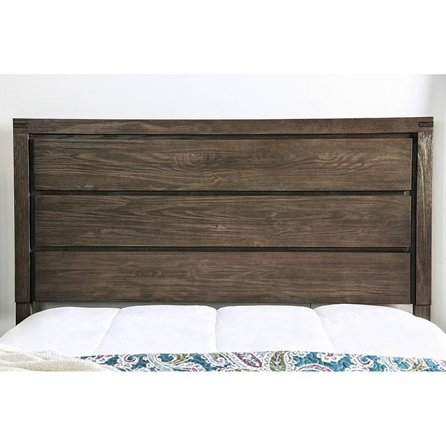 Rexburg Wire-Brushed Rustic Brown E.King & Full Bed - Time 2 Sleep (West Covina, CA)