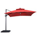 Sano 10 Ft Square Umbrella w/ Double Top w/ LED Light + 37" Large Base - Time 2 Sleep (West Covina, CA)
