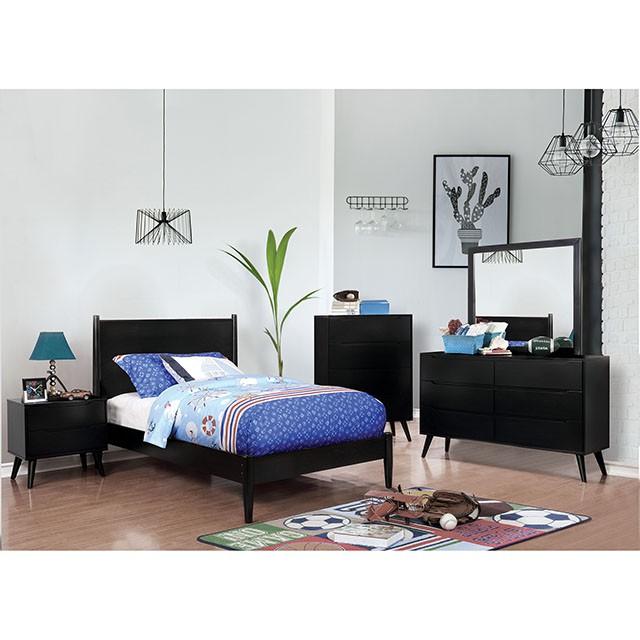 LENNART II Black & White Cal.King, E.King, Full, Queen, Twin Bed - Time 2 Sleep (West Covina, CA)