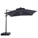 Sano 10 Ft Square Umbrella w/ Double Top w/ LED Light + 37" Large Base - Time 2 Sleep (West Covina, CA)