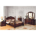 Tuscan II Glossy Dark Pine Cal.King, E.King, & Queen Bed - Time 2 Sleep (West Covina, CA)