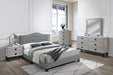 Chyuan Queen Bed/Grey Velvet in Grey / Black - Time 2 Sleep (West Covina, CA)