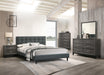 Chyuan Full Bed/Charcoal Fabric in Charcoal/Espresso - Time 2 Sleep (West Covina, CA)