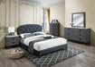 Chyuan Queen Bed/Charcole Burplap in Charcoal / Black - Time 2 Sleep (West Covina, CA)