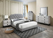 Chyuan Queen Bed/Light Grey Burplap in Light Grey / Black - Time 2 Sleep (West Covina, CA)