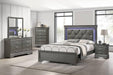 Liihfd Queen Bed in Gray / Dark Gray - Time 2 Sleep (West Covina, CA)