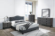 Chyuan Queen Bed/Charcoal Burplap in Charcoal / Black - Time 2 Sleep (West Covina, CA)