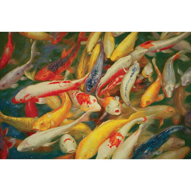 Koi Printed Canvas Painting - Time 2 Sleep (West Covina, CA)