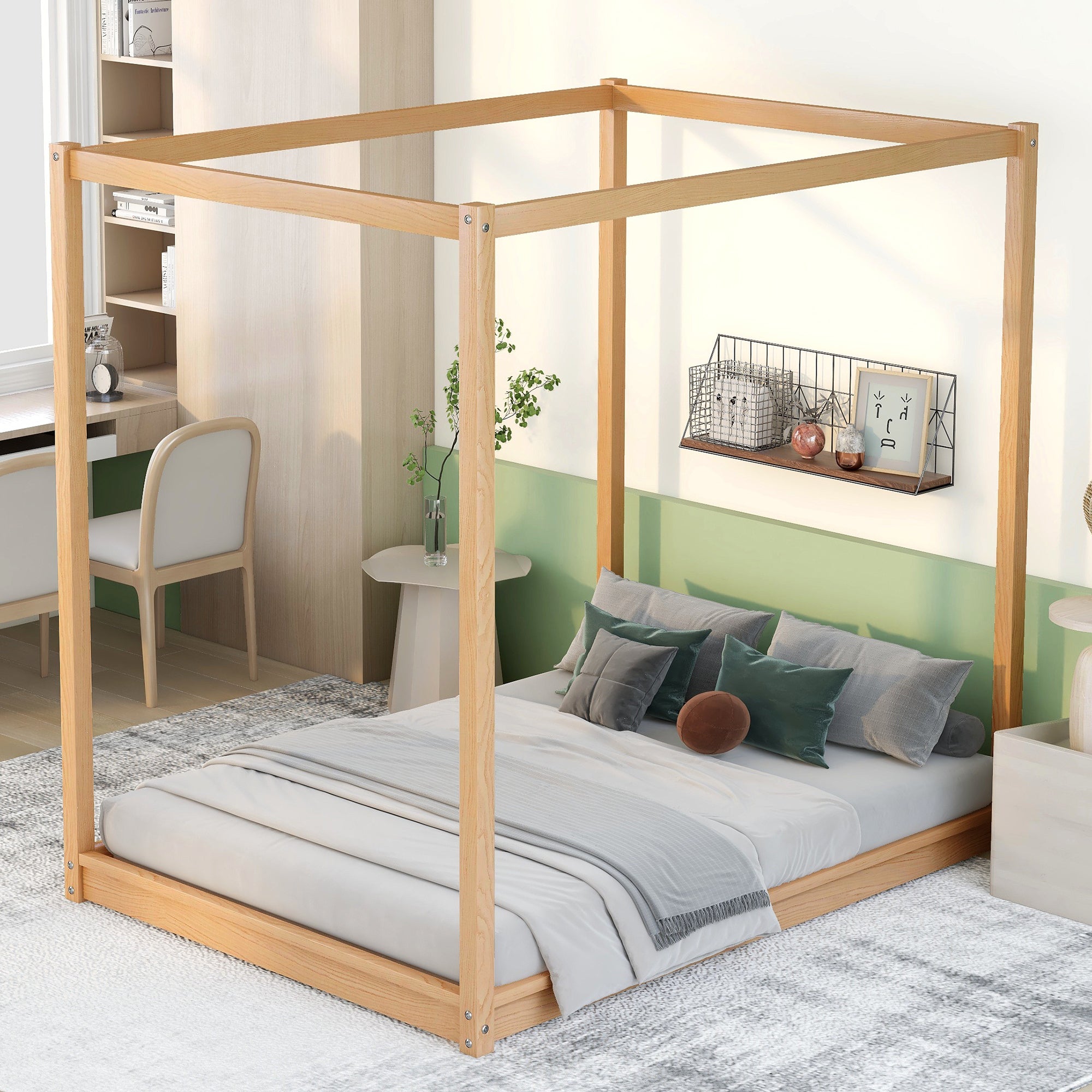 Full Size Canopy Bed Frame