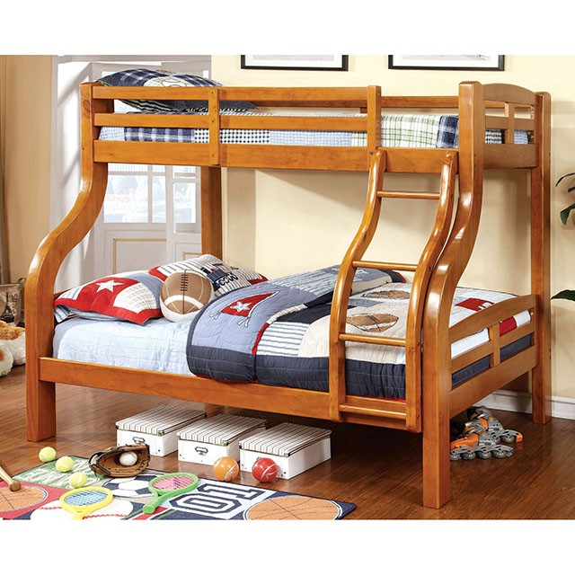 SOLPINE Gray & Oak Twin/Full Bunk Bed - Time 2 Sleep (West Covina, CA)