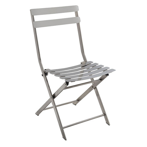 Lilah Stainless Folding Chair (2/Ctn) - Time 2 Sleep (West Covina, CA)