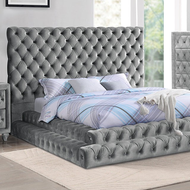 Stefania Bed Grey & Queen - Time 2 Sleep (West Covina, CA)