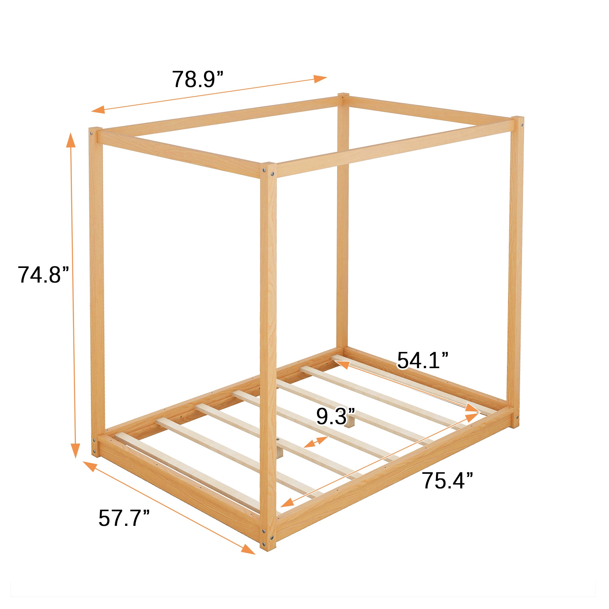 Full Size Canopy Bed Frame