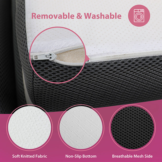 Hollyhock 3" Full Tri-Fold Memory Foam Topper - Time 2 Sleep (West Covina, CA)