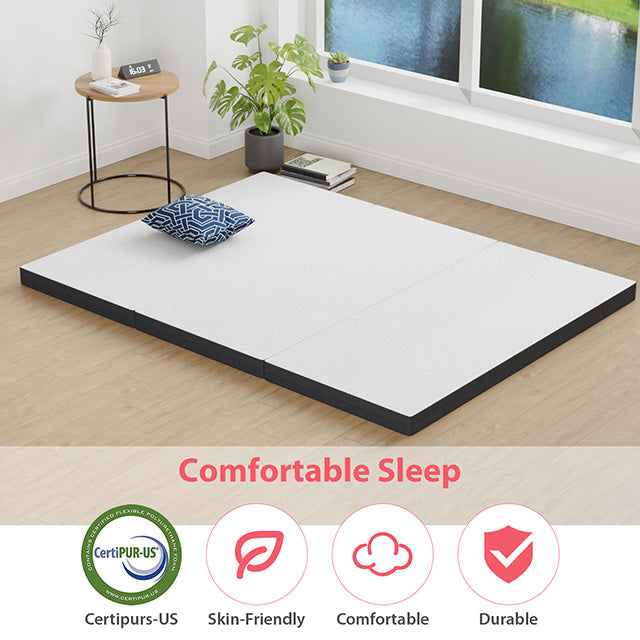 Hollyhock 3" Queen Tri-Fold Memory Foam Topper - Time 2 Sleep (West Covina, CA)