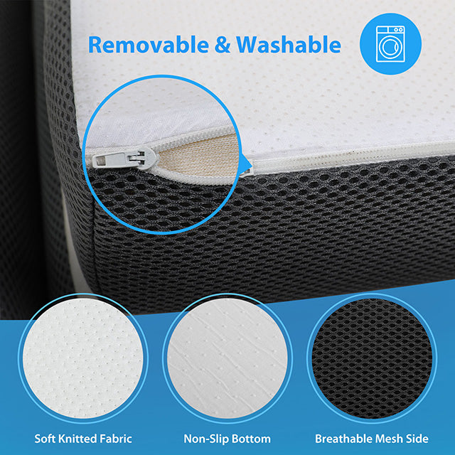 Hollyhock 3" Twin Tri-Fold Memory Foam Topper - Time 2 Sleep (West Covina, CA)