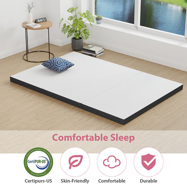 Hollyhock 4" Full Tri-Fold Memory Foam Topper - Time 2 Sleep (West Covina, CA)
