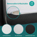 Hollyhock 4" Queen Tri-Fold Memory Foam Topper - Time 2 Sleep (West Covina, CA)