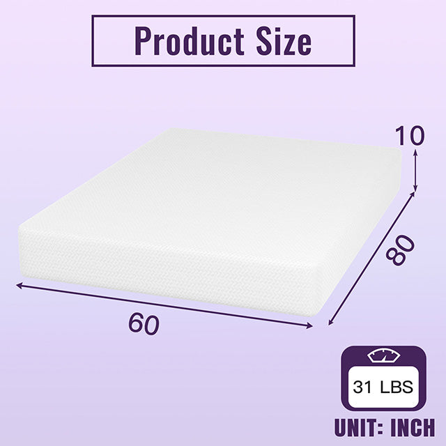 Nasturtium 10" Queen Bamboo Charcoal Infused Memory Foam - Time 2 Sleep (West Covina, CA)