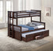 University Twin/Full Bunk Bed Grey, Walnut, & White - Time 2 Sleep (West Covina, CA)