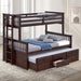 University Twin/Full Bunk Bed Grey, Walnut, & White - Time 2 Sleep (West Covina, CA)