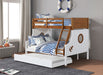 Nautia Twin/Full Bunk Bed Black & White - Time 2 Sleep (West Covina, CA)