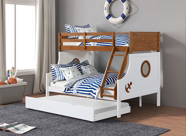 Nautia Twin/Full Bunk Bed Black & White - Time 2 Sleep (West Covina, CA)