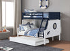 Nautia Twin/Full Bunk Bed Black & White - Time 2 Sleep (West Covina, CA)