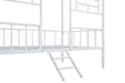 Rhonda Twin Loft Bed White, Silver, & Black - Time 2 Sleep (West Covina, CA)