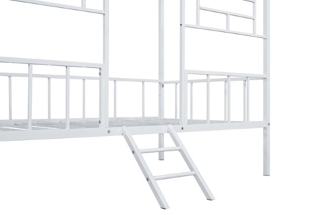 Rhonda Twin Loft Bed White, Silver, & Black - Time 2 Sleep (West Covina, CA)