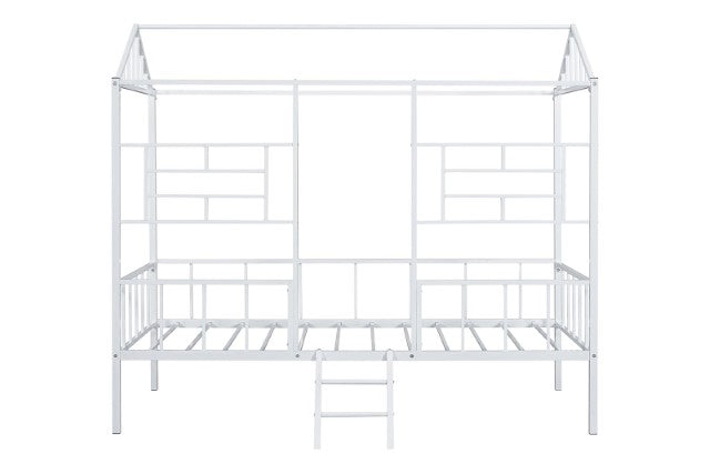 Rhonda Twin Loft Bed White, Silver, & Black - Time 2 Sleep (West Covina, CA)