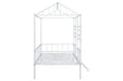 Rhonda Twin Loft Bed White, Silver, & Black - Time 2 Sleep (West Covina, CA)