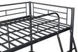 Myles Twin Loft Bed White, Silver & Black - Time 2 Sleep (West Covina, CA)