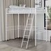 Myles Twin Loft Bed White, Silver & Black - Time 2 Sleep (West Covina, CA)