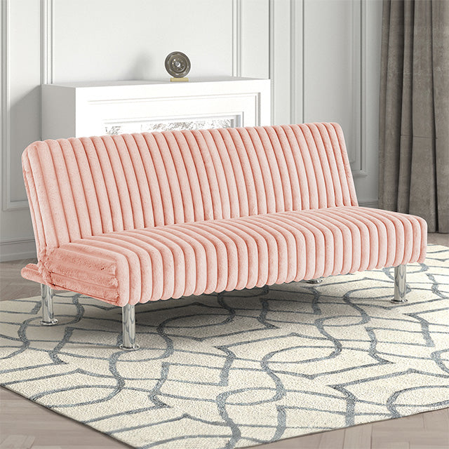 Hinwil Futon Sofa Bed Pink, Beige Grey, & Black - Time 2 Sleep (West Covina, CA)